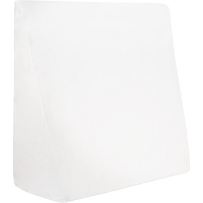 King Size White Cotton Hypoallergenic Wedge Pillow Protector