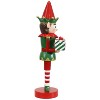 Sunnydaze Small Indoor Christmas Nutcracker Statue - Jingles the Elf - Red/Green - 17" - 2 of 4