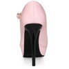 Allegra K Women's Platform Round Toe Ankle Strap Stiletto High Heel Pumps - 3 of 3