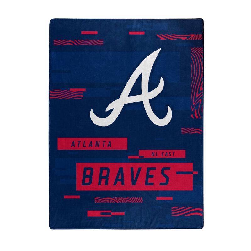 MLB Atlanta Braves Digitized 60 x 80 Raschel Throw Blanket, 1 of 4
