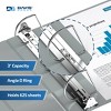 Davis Group 6pk 3" Premium Economy Round Ring Binders Gray: Hard Cover, 625 Sheet Capacity, 2 Pockets, Polypropylene - 3 of 4