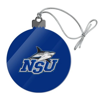 Nova Southeastern University Primary Logo Acrylic Christmas Tree Holiday Ornament