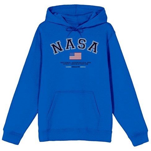 Nasa hoodie with shop flags on sleeves