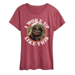Women's - Star Wars - I Woke Up Like This Chewie Short Sleeve Graphic T-Shirt - 1 of 4
