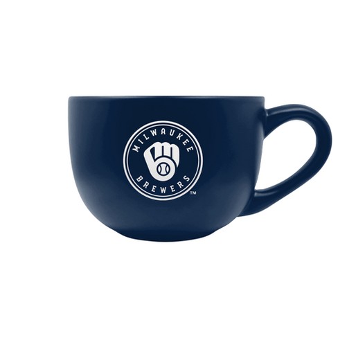 MLB Milwaukee Brewers Personalized Coffee Mug 15 oz. - White