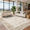 Area Rugs Washable Non-Slip Low Pile Ultra Soft Indoor Under Table Area Rug Carpet for Bedroom Living Room - 2 of 4