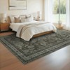 Washable Area Rug Floral Printed Accent Rug with Non-Slip Backing - 3 of 4