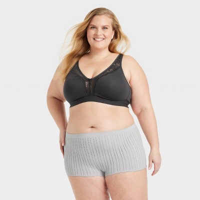 Women's Seamless Boy Shorts Underwear - Auden™ Gray Xxl