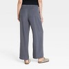 Under Belly Mid-Rise Everyday Wide Leg Maternity Pants - Isabel Maternity by Ingrid & Isabel™ Gray - image 2 of 3