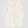 Carter's Just One You® Baby Girls' 2pc Ruffle Sweater Dress - Ivory - 2 of 4