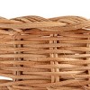 Storied Home Decorative Hand-Woven Rattan Pedestal, Natural - 3 of 4