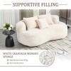 Chic Crate-Bean Bag Recliner Sofa – High Back Durable Lounger for Adults & Kids, All-Weather Indoor/Outdoor, Beige Accent Floor Lounge Chair - 3 of 4