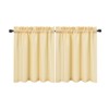 Waffle Weave Waterproof Small Curtain - Decorative Window Cover. Water-Resistant, Easy to Clean & Ideal for Kitchen, Bathroom, RV or Small Spaces - 2 of 4