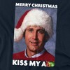 Christmas Vacation Merry Kiss Adult T-Shirt Navy X Large - 2 of 4