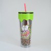 Silver Buffalo Courage The Cowardly Dog 26oz Plastic Drip Tumbler - 3 of 4