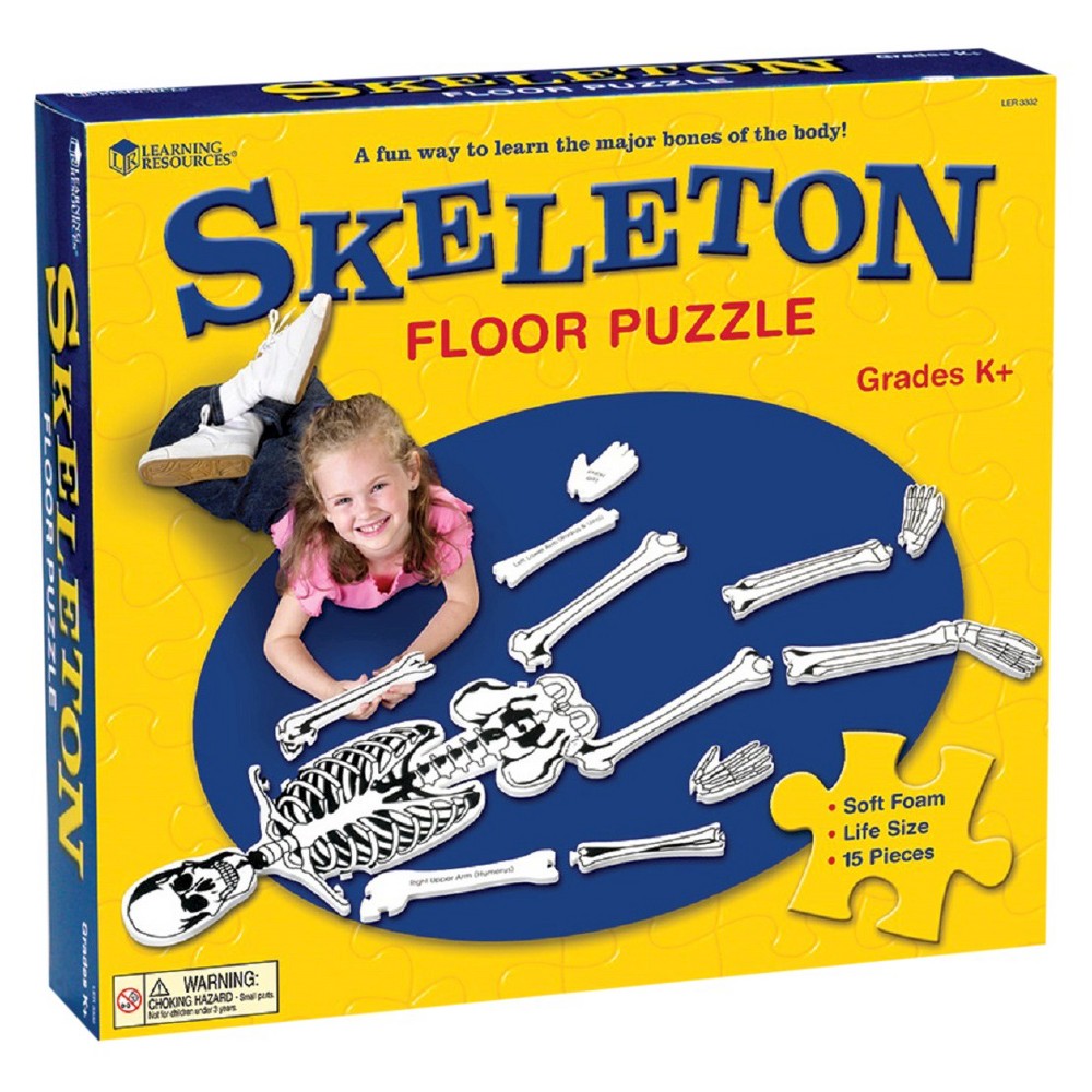 UPC 765023033328 product image for Learning Resources Skeleton Floor Puzzle 15pc | upcitemdb.com