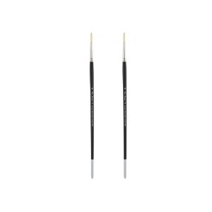 Creative Mark Pro Stroke Premium White Chungking Hog Bristle Artist Paint Brush - Round  - Natural Bristle Brush w/ Great Control Suitable for Oils, - 1 of 4