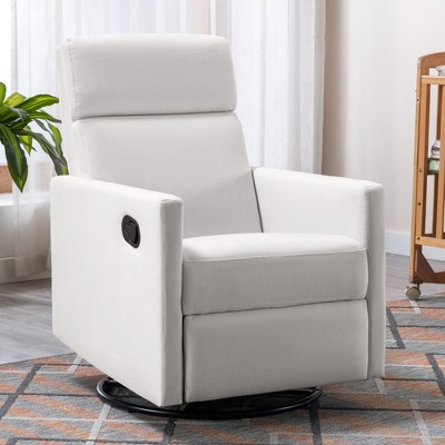 KTMBDW Recliner Chair,360 Swivel Rocker Chair for Adults,Glider Rocker Recliners,Nursery Chairs for Living Room,High Back,Upholstered Deep Seat