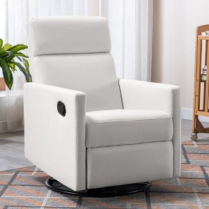 KTMBDW Recliner Chair,360 Swivel Rocker Chair for Adults,Glider Rocker Recliners,Nursery Chairs for Living Room,High Back,Upholstered Deep Seat - 1 of 4