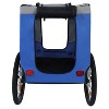 Aukfa Folding Dog Bike Trailer: 120LB All-Terrain Pet Carrier with Reinforced Steel Frame - Ideal for Cycling, Jogging, Camping & Outdoor Adventures - 4 of 4