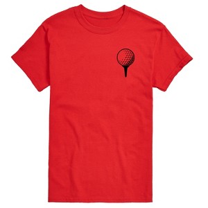 Men's - Instant Message - Golf Ball On Tee Short Sleeve Graphic T-Shirt - 1 of 4