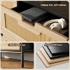 Natural Rattan 6-Drawer Dresser with Solid Metal Legs, Chest of Drawers for Bedroom, Living Room, Entryway - 3 of 4