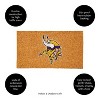 EvergreenNFLMinnesota Vikings Logo Natural Coir 28 x 16 Inches Indoor Outdoor Doormat - 4 of 4