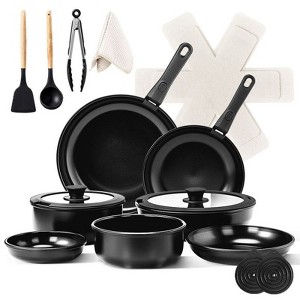 Karl Home Nonstick Pots and Pans Set Cast Aluminum Cookware Set with Detachable Handles - 1 of 2