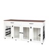 LAOTIES Heavy Duty Wooden Dog Crate,Large Indoor Dog Kennel with Double Doors And Storage,Modern Dog House for Medium And Large Dogs - 2 of 4