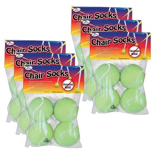 The Pencil Grip™ Chair Socks, 4 Per Pack, 6 Packs - 1 of 2