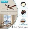 YUHAO Indoor 6-speed Modern and Farmhouse Soil Wood Ceiling Fan without Light and Remote Control - 3 of 4