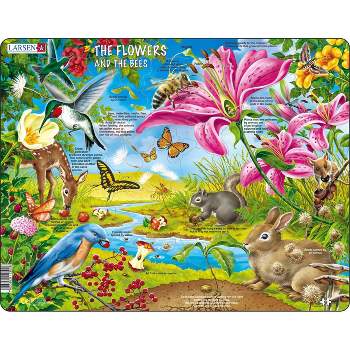 Springbok Larsen Flowers And Bees Children's Jigsaw Puzzle 55pc