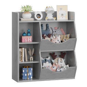 Kids Toy Storage Organizer, Kids Bookshelf and Bookcase, Children Bookcase with Storage Cubbies, Toddler Toy Shelf for Playroom, Nursery - 1 of 4
