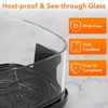 Kismile 5 in 1 Glass Air Fryer, 360 Transparent Visibility Air Fryer, 4.7QT & 2.6QT Dual Glass Containers with Lids,Freezer & Dishwasher Safe - 3 of 4