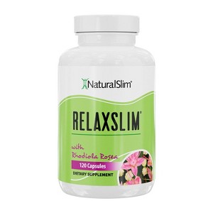 NaturalSlim RelaxSlim Adaptogen Supplement, Rhodiola Rosea Capsules with Ashwagandha, 120 Ct - 1 of 2