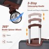 20" Luggage With TSA Lock, ABS Lightweight Suitcase, Vintage Carry On Luggage With Silent Spinner Wheels For Men Women - 3 of 4