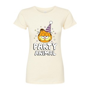 Women's - Garfield - Party Animal Fitted Graphic T-Shirt - 1 of 3