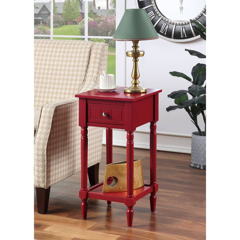 Breighton Home Provencal Countryside Mia Petite Accent Table with Drawer and Shelves, 3 of 10