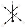 Elegant Lighting Axel 6 lights black pendant with chain - 3 of 4