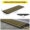 Rubber Curb Ramps, Rubber Threshold Ramp, Doorway Rubber Ramp 44000 Capacity Curbside Bridge Ramp for Car, Truck, Bike, Motorcycle, Wheelchair - 3 of 4