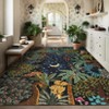 Washable Area Rug for Living Room, Jungle Animal Soft Bedroom Rug Non Slip Low Pile Small Carpet Stain Resistant - 2 of 4