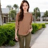 Anna-Kaci Women's Long Sleeve Ribbed Knit Sweater with Gathered Shoulders - 2 of 4