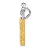 Black Bow Jewelry 14k Two Tone Gold Large 3D Golf Bag Pendant - 2 of 4