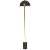 Metal Umbrella Style Floor Lamp with Marble Base Black (Includes LED Light Bulb)  - Olivia & May - 2 of 4