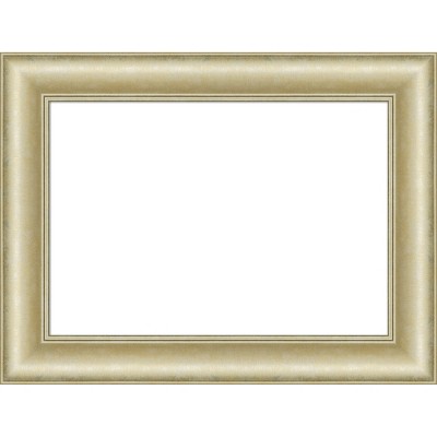 Amanti Art Textured Light Gold Framed Dry Erase Magnetic Board