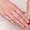 Pompeii3 1 1/2Ct Diamond Heart Shaped Eternity Ring in White, Yellow, or Rose Gold - 4 of 4
