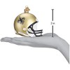 Old World Christmas Blown Glass Ornament for Christmas Tree, New Orleans Saints Helmet - 3 of 3
