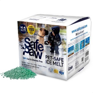 Safe Paw Pet Safe Ice Melt, 100% Salt and Chloride free with Traction Agent, Non-Toxic, Fast Acting, Lasts 3X Longer – 22 Lbs - 1 of 4