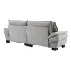 JUJABU 84'' Corduroy Sleeper Loveseat Sofa with Pillows and Comfy Upholstered for Bedroom, Living Room & More - 4 of 4