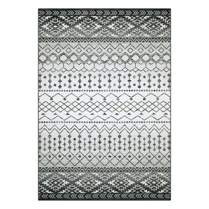 Washable Vintage Printed Rug Non Slip Low Pile Rug Soft Geometric Throw Floor Cover Foldable Indoor Carpet for Living Room Bedroom - 1 of 4